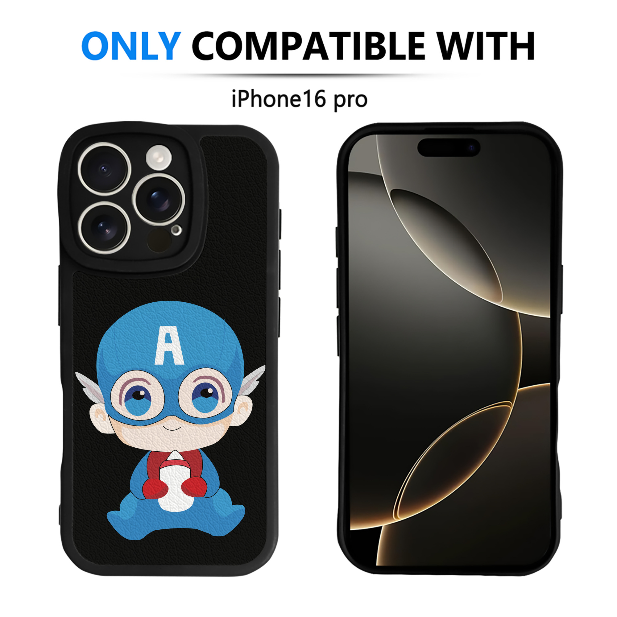 （画像用） アベンジャーズ The Avengers 【iPhone 16シリーズ対応】シリコンスマホケース（レザー調） 材質：シリコン